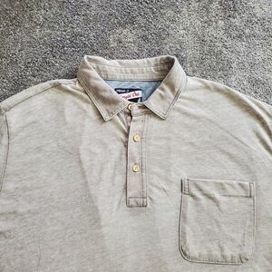 Johnnie O Shirt Mens Large Gray Polo Golf Lightweight Hangin Out
